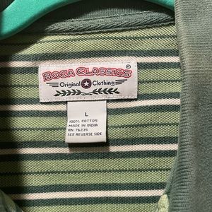 Boca Classics Polo Shirt, Green Mens Large Short Sleeve